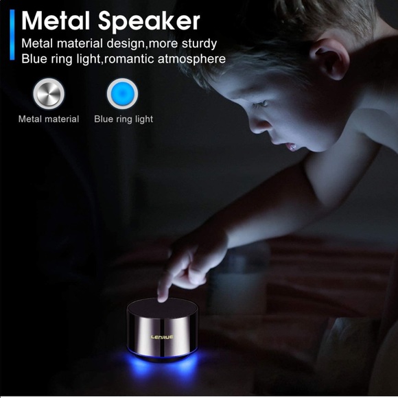 Portable Bluetooth-Mini Wireless Speakers with LED,Built-in-Mic,Handsfree,HD - Picture 3 of 6